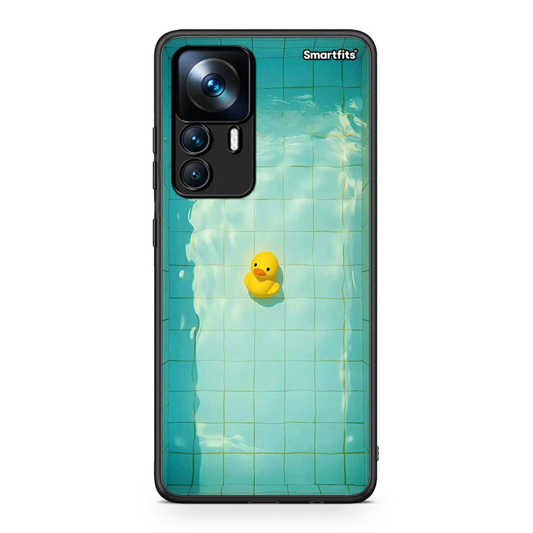 Xiaomi 12T / 12T Pro / K50 Ultra Yellow Duck θήκη από τη Smartfits με σχέδιο στο πίσω μέρος και μαύρο περίβλημα | Smartphone case with colorful back and black bezels by Smartfits