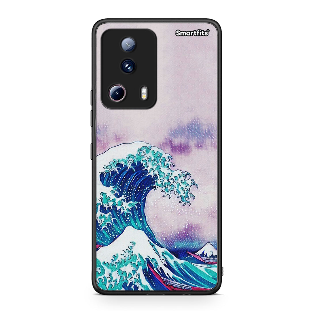 Θήκη Xiaomi 13 Lite 5G Blue Waves από τη Smartfits με σχέδιο στο πίσω μέρος και μαύρο περίβλημα | Xiaomi 13 Lite 5G Blue Waves Case with Colorful Back and Black Bezels