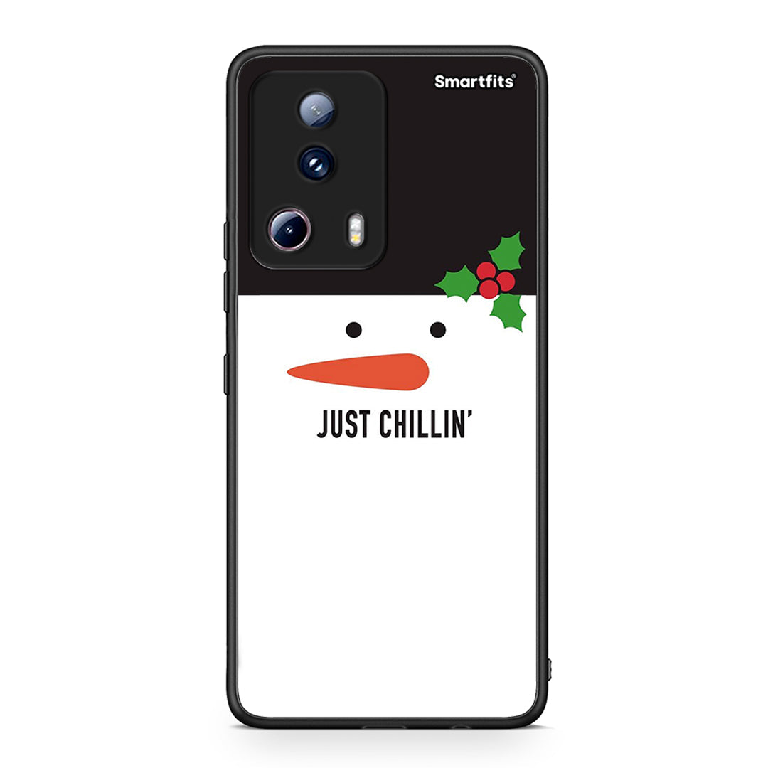 Θήκη Xiaomi 13 Lite 5G Christmas Chillin από τη Smartfits με σχέδιο στο πίσω μέρος και μαύρο περίβλημα | Xiaomi 13 Lite 5G Christmas Chillin Case with Colorful Back and Black Bezels