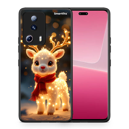Θήκη Xiaomi 13 Lite 5G Christmas Cutie από τη Smartfits με σχέδιο στο πίσω μέρος και μαύρο περίβλημα | Xiaomi 13 Lite 5G Christmas Cutie Case with Colorful Back and Black Bezels