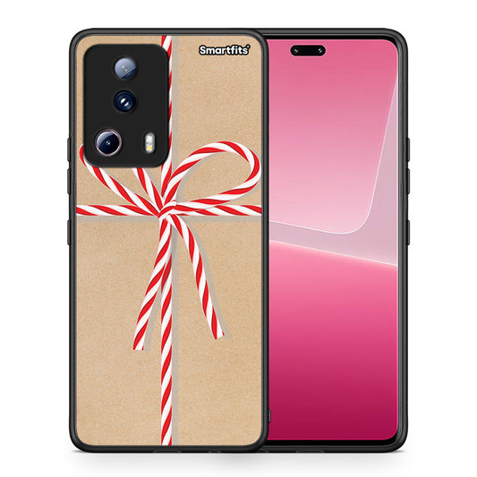Θήκη Xiaomi 13 Lite 5G Christmas Gift από τη Smartfits με σχέδιο στο πίσω μέρος και μαύρο περίβλημα | Xiaomi 13 Lite 5G Christmas Gift Case with Colorful Back and Black Bezels