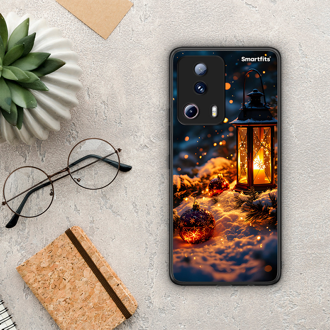 Θήκη Xiaomi 13 Lite 5G Christmas Ornaments από τη Smartfits με σχέδιο στο πίσω μέρος και μαύρο περίβλημα | Xiaomi 13 Lite 5G Christmas Ornaments Case with Colorful Back and Black Bezels