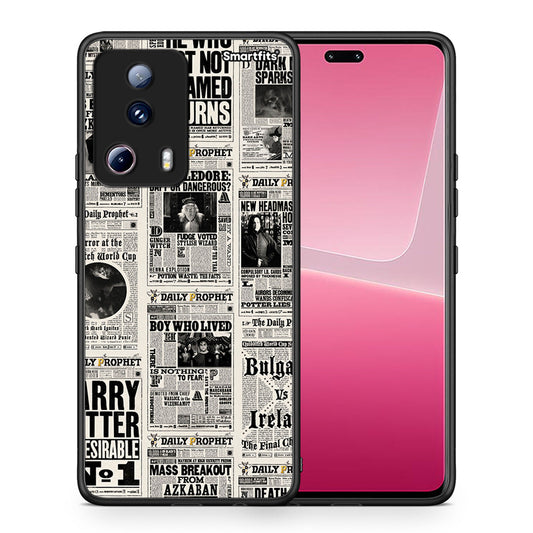 Θήκη Xiaomi 13 Lite 5G Harry Paper από τη Smartfits με σχέδιο στο πίσω μέρος και μαύρο περίβλημα | Xiaomi 13 Lite 5G Harry Paper Case with Colorful Back and Black Bezels