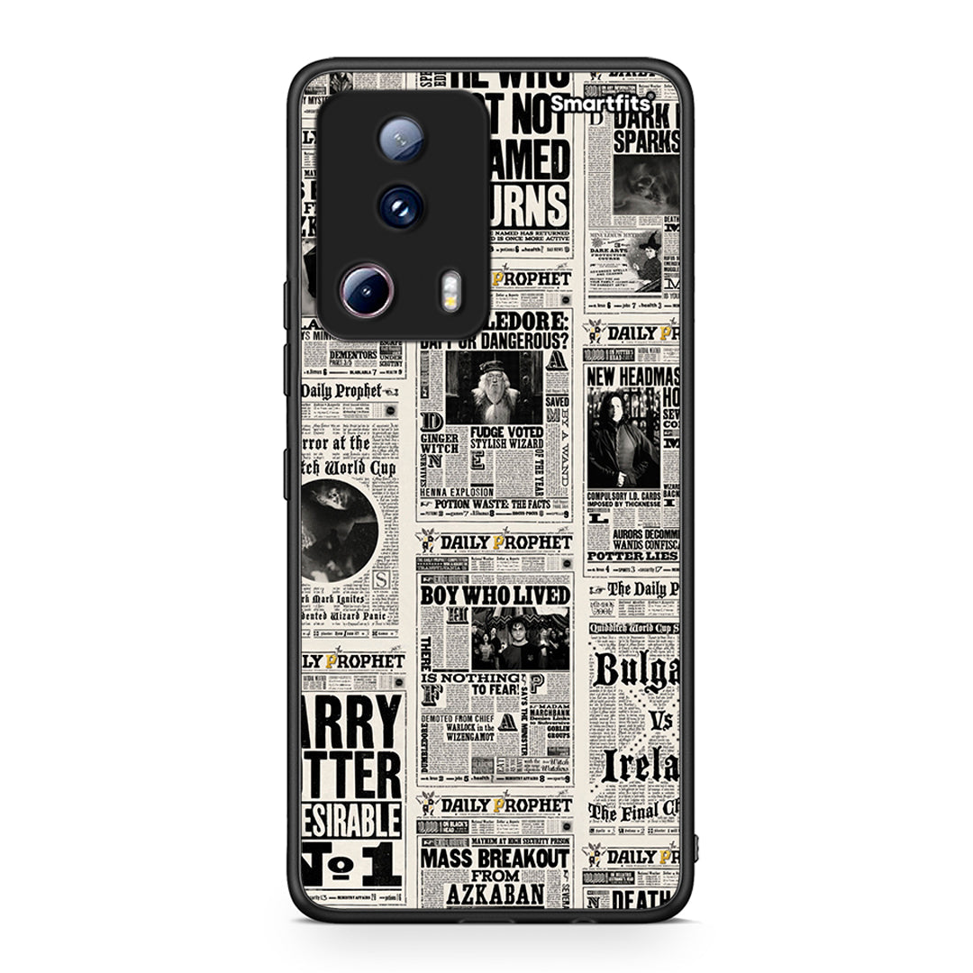 Θήκη Xiaomi 13 Lite 5G Harry Paper από τη Smartfits με σχέδιο στο πίσω μέρος και μαύρο περίβλημα | Xiaomi 13 Lite 5G Harry Paper Case with Colorful Back and Black Bezels