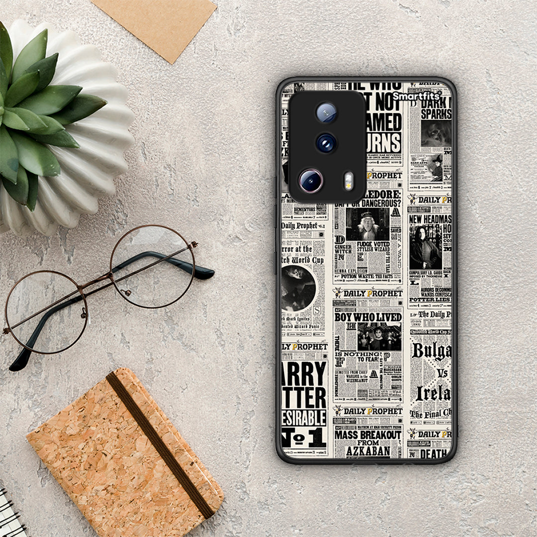 Θήκη Xiaomi 13 Lite 5G Harry Paper από τη Smartfits με σχέδιο στο πίσω μέρος και μαύρο περίβλημα | Xiaomi 13 Lite 5G Harry Paper Case with Colorful Back and Black Bezels