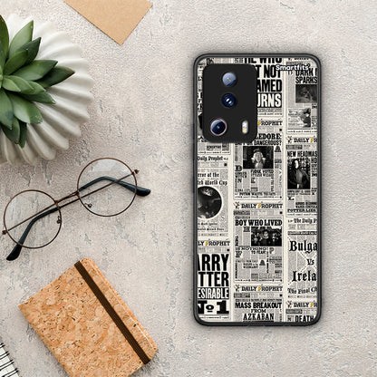 Θήκη Xiaomi 13 Lite 5G Harry Paper από τη Smartfits με σχέδιο στο πίσω μέρος και μαύρο περίβλημα | Xiaomi 13 Lite 5G Harry Paper Case with Colorful Back and Black Bezels
