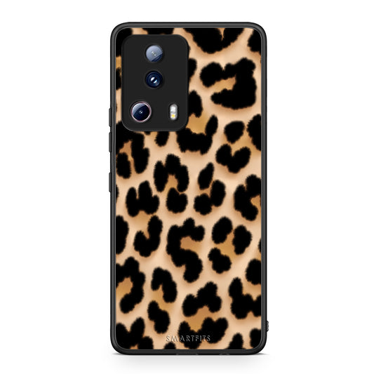 Θήκη Xiaomi 13 Lite 5G Leopard Print Tan Large από τη Smartfits με σχέδιο στο πίσω μέρος και μαύρο περίβλημα | Xiaomi 13 Lite 5G Leopard Print Tan Large case with colorful back and black bezels