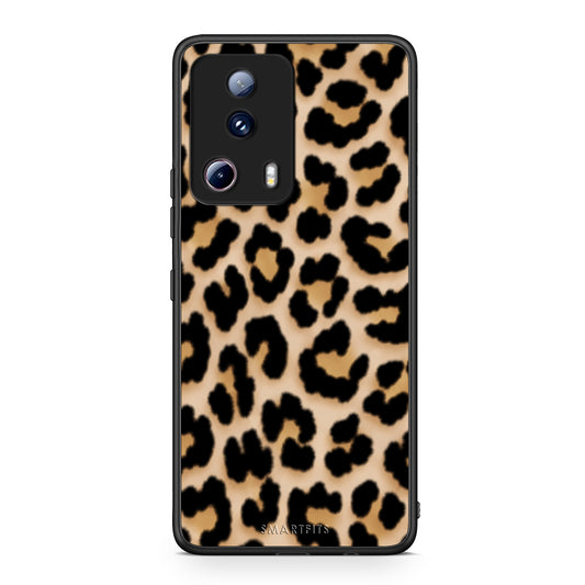 Θήκη Xiaomi 13 Lite 5G Leopard Print Tan Small από τη Smartfits με σχέδιο στο πίσω μέρος και μαύρο περίβλημα | Xiaomi 13 Lite 5G Leopard Print Tan Small case with colorful back and black bezels