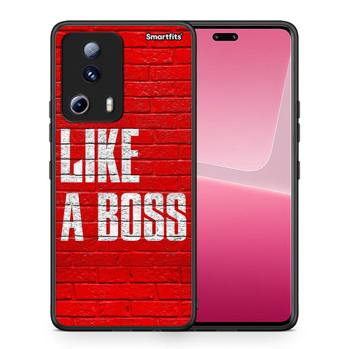 Θήκη Xiaomi 13 Lite 5G Like A Boss από τη Smartfits με σχέδιο στο πίσω μέρος και μαύρο περίβλημα | Xiaomi 13 Lite 5G Like A Boss Case with Colorful Back and Black Bezels