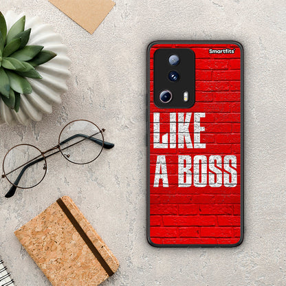 Θήκη Xiaomi 13 Lite 5G Like A Boss από τη Smartfits με σχέδιο στο πίσω μέρος και μαύρο περίβλημα | Xiaomi 13 Lite 5G Like A Boss Case with Colorful Back and Black Bezels