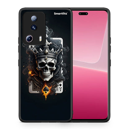 Θήκη Xiaomi 13 Lite 5G Skull King Ace από τη Smartfits με σχέδιο στο πίσω μέρος και μαύρο περίβλημα | Xiaomi 13 Lite 5G Skull King Ace Case with Colorful Back and Black Bezels