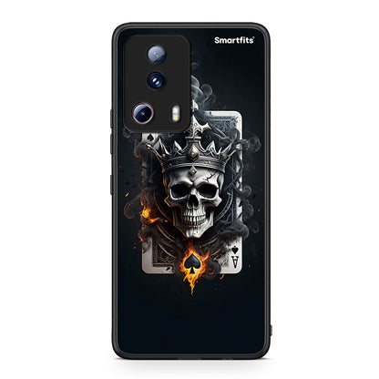 Θήκη Xiaomi 13 Lite 5G Skull King Ace από τη Smartfits με σχέδιο στο πίσω μέρος και μαύρο περίβλημα | Xiaomi 13 Lite 5G Skull King Ace Case with Colorful Back and Black Bezels
