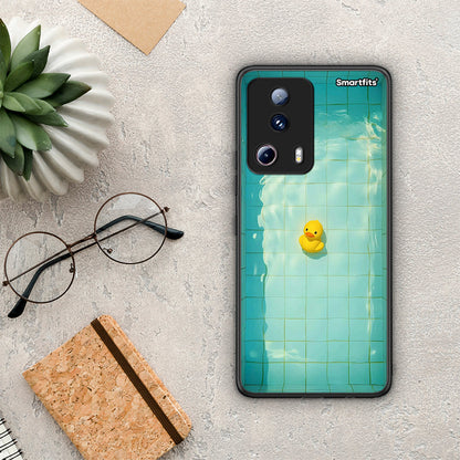 Θήκη Xiaomi 13 Lite 5G Yellow Duck από τη Smartfits με σχέδιο στο πίσω μέρος και μαύρο περίβλημα | Xiaomi 13 Lite 5G Yellow Duck Case with Colorful Back and Black Bezels