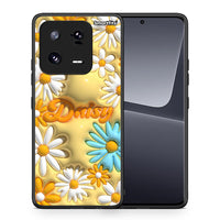 Thumbnail for Θήκη Xiaomi 13 Bubble Daisies από τη Smartfits με σχέδιο στο πίσω μέρος και μαύρο περίβλημα | Xiaomi 13 Bubble Daisies Case with Colorful Back and Black Bezels