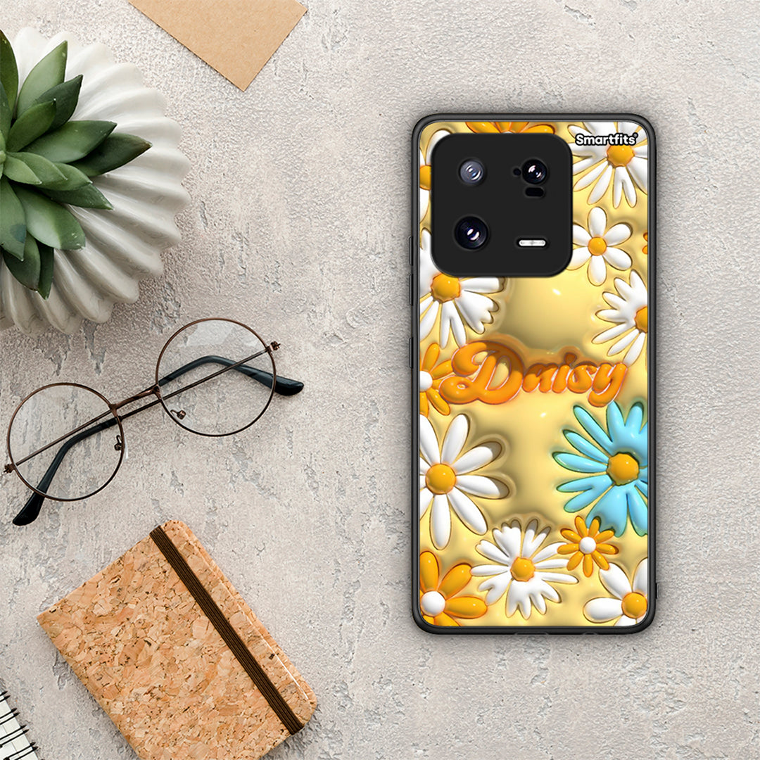 Θήκη Xiaomi 13 Bubble Daisies από τη Smartfits με σχέδιο στο πίσω μέρος και μαύρο περίβλημα | Xiaomi 13 Bubble Daisies Case with Colorful Back and Black Bezels