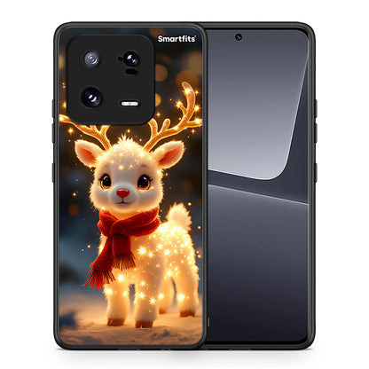 Θήκη Xiaomi 13 Christmas Cutie από τη Smartfits με σχέδιο στο πίσω μέρος και μαύρο περίβλημα | Xiaomi 13 Christmas Cutie Case with Colorful Back and Black Bezels