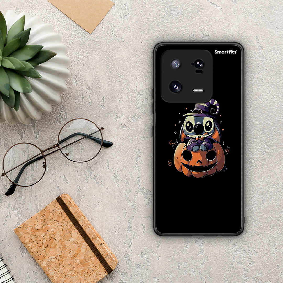 Θήκη Xiaomi 13 Halloween Stitch από τη Smartfits με σχέδιο στο πίσω μέρος και μαύρο περίβλημα | Xiaomi 13 Halloween Stitch Case with Colorful Back and Black Bezels