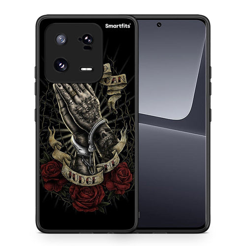 Θήκη Xiaomi 13 Judge By God από τη Smartfits με σχέδιο στο πίσω μέρος και μαύρο περίβλημα | Xiaomi 13 Judge By God Case with Colorful Back and Black Bezels