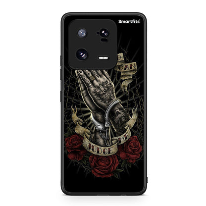 Θήκη Xiaomi 13 Judge By God από τη Smartfits με σχέδιο στο πίσω μέρος και μαύρο περίβλημα | Xiaomi 13 Judge By God Case with Colorful Back and Black Bezels