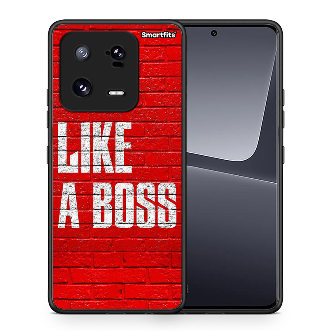 Θήκη Xiaomi 13 Pro Like A Boss από τη Smartfits με σχέδιο στο πίσω μέρος και μαύρο περίβλημα | Xiaomi 13 Pro Like A Boss Case with Colorful Back and Black Bezels