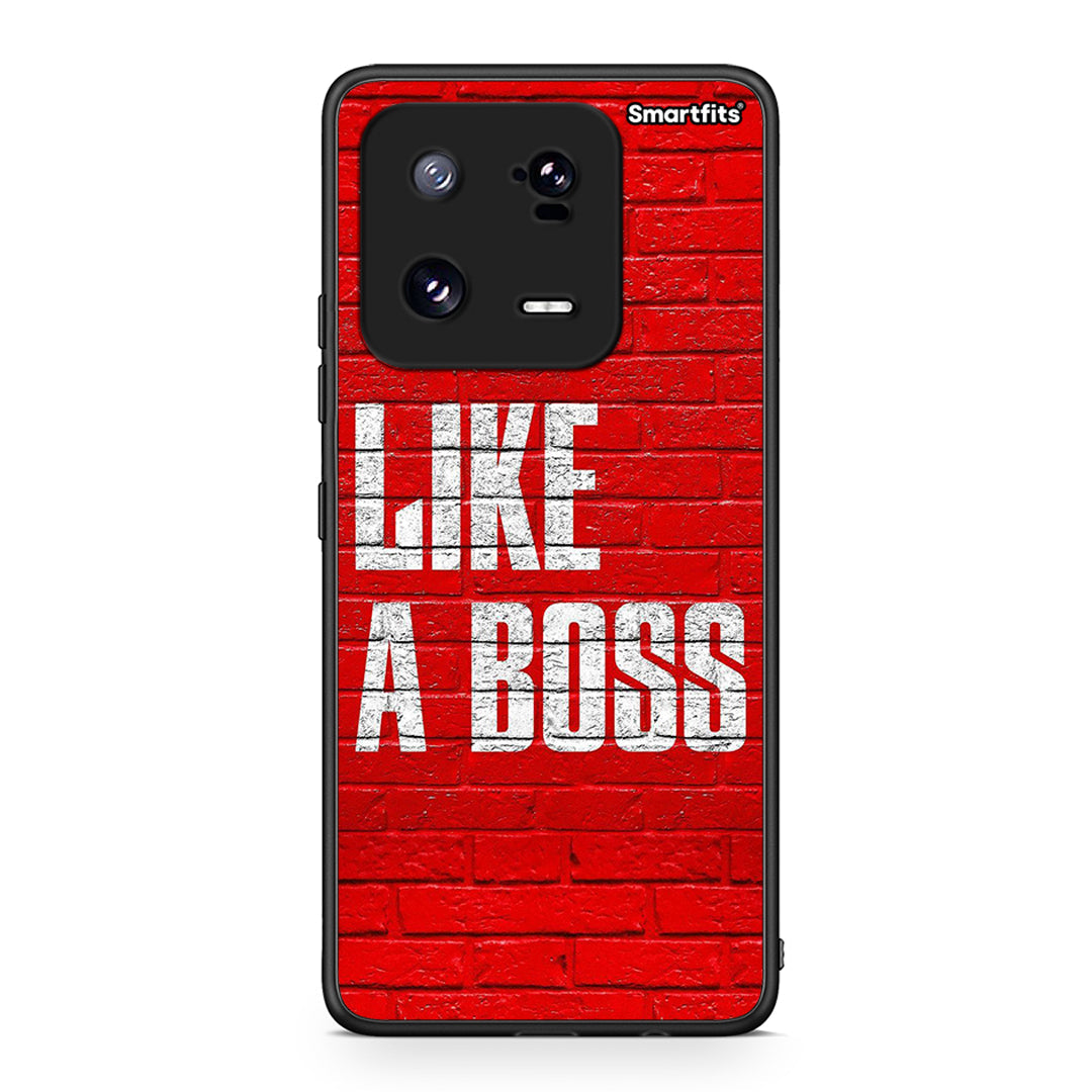 Θήκη Xiaomi 13 Like A Boss από τη Smartfits με σχέδιο στο πίσω μέρος και μαύρο περίβλημα | Xiaomi 13 Like A Boss Case with Colorful Back and Black Bezels
