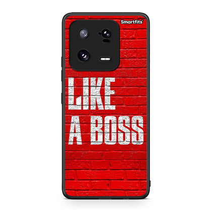 Θήκη Xiaomi 13 Like A Boss από τη Smartfits με σχέδιο στο πίσω μέρος και μαύρο περίβλημα | Xiaomi 13 Like A Boss Case with Colorful Back and Black Bezels