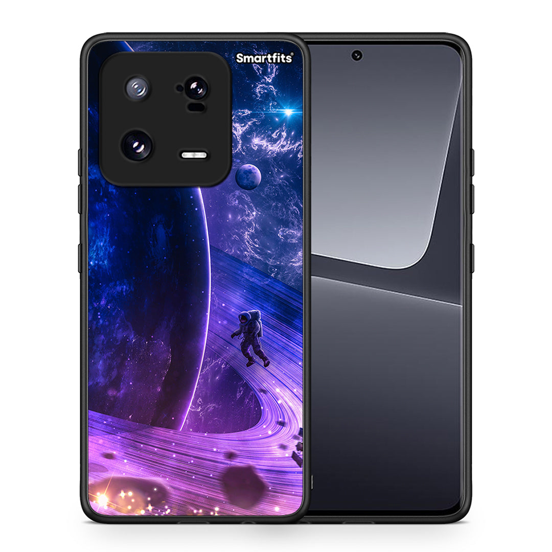 Θήκη Xiaomi 13 Pro Lost Astronaut από τη Smartfits με σχέδιο στο πίσω μέρος και μαύρο περίβλημα | Xiaomi 13 Pro Lost Astronaut Case with Colorful Back and Black Bezels