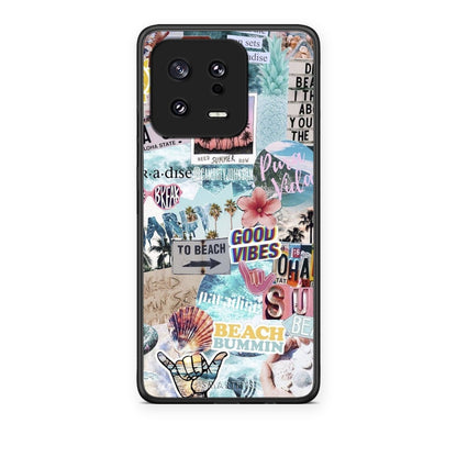 Θήκη Xiaomi 13 Summer Vibes από τη Smartfits με σχέδιο στο πίσω μέρος και μαύρο περίβλημα | Xiaomi 13 Summer Vibes case with colorful back and black bezels