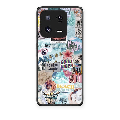 Θήκη Xiaomi 13 Pro Summer Vibes από τη Smartfits με σχέδιο στο πίσω μέρος και μαύρο περίβλημα | Xiaomi 13 Pro Summer Vibes case with colorful back and black bezels