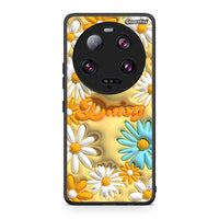 Thumbnail for Θήκη Xiaomi 13 Ultra Bubble Daisies από τη Smartfits με σχέδιο στο πίσω μέρος και μαύρο περίβλημα | Xiaomi 13 Ultra Bubble Daisies Case with Colorful Back and Black Bezels