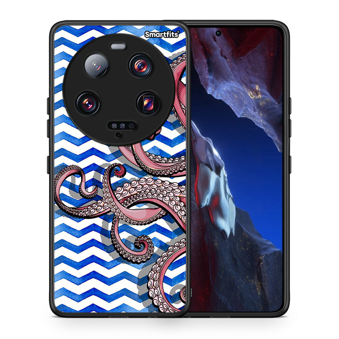 Θήκη Xiaomi 13 Ultra Chevron Devilfish από τη Smartfits με σχέδιο στο πίσω μέρος και μαύρο περίβλημα | Xiaomi 13 Ultra Chevron Devilfish Case with Colorful Back and Black Bezels