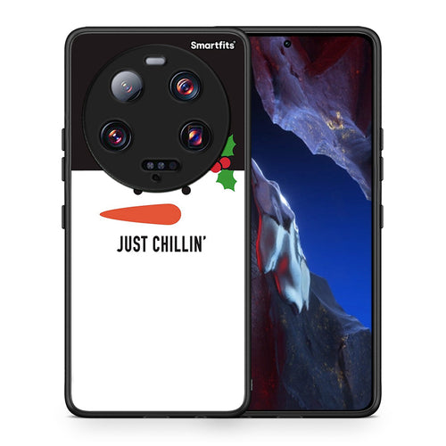 Θήκη Xiaomi 13 Ultra Christmas Chillin από τη Smartfits με σχέδιο στο πίσω μέρος και μαύρο περίβλημα | Xiaomi 13 Ultra Christmas Chillin Case with Colorful Back and Black Bezels