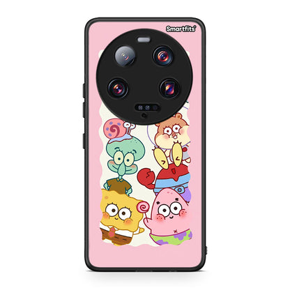 Θήκη Xiaomi 13 Ultra Cute Companion από τη Smartfits με σχέδιο στο πίσω μέρος και μαύρο περίβλημα | Xiaomi 13 Ultra Cute Companion Case with Colorful Back and Black Bezels