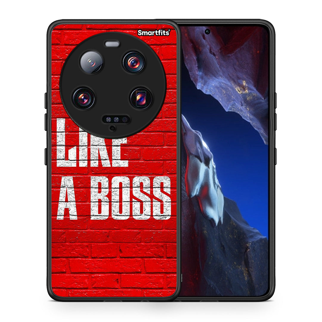 Θήκη Xiaomi 13 Ultra Like A Boss από τη Smartfits με σχέδιο στο πίσω μέρος και μαύρο περίβλημα | Xiaomi 13 Ultra Like A Boss Case with Colorful Back and Black Bezels