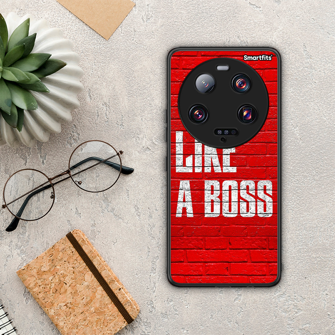 Θήκη Xiaomi 13 Ultra Like A Boss από τη Smartfits με σχέδιο στο πίσω μέρος και μαύρο περίβλημα | Xiaomi 13 Ultra Like A Boss Case with Colorful Back and Black Bezels