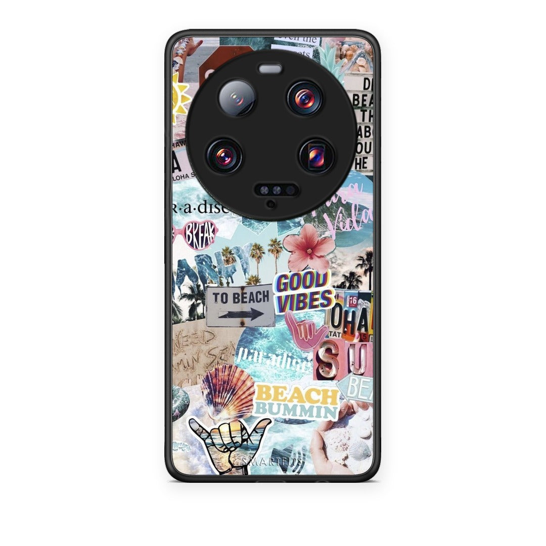 Θήκη Xiaomi 13 Ultra Summer Vibes από τη Smartfits με σχέδιο στο πίσω μέρος και μαύρο περίβλημα | Xiaomi 13 Ultra Summer Vibes case with colorful back and black bezels