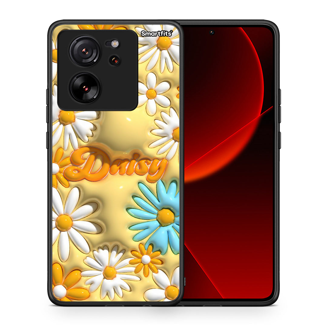 Θήκη Xiaomi 13T Bubble Daisies από τη Smartfits με σχέδιο στο πίσω μέρος και μαύρο περίβλημα | Xiaomi 13T Bubble Daisies case with colorful back and black bezels