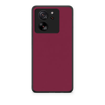 Θήκη Xiaomi 13T Burgundy από τη Smartfits με σχέδιο στο πίσω μέρος και μαύρο περίβλημα | Xiaomi 13T Burgundy case with colorful back and black bezels