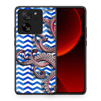 Thumbnail for Θήκη Xiaomi 13T Chevron Devilfish από τη Smartfits με σχέδιο στο πίσω μέρος και μαύρο περίβλημα | Xiaomi 13T Chevron Devilfish case with colorful back and black bezels