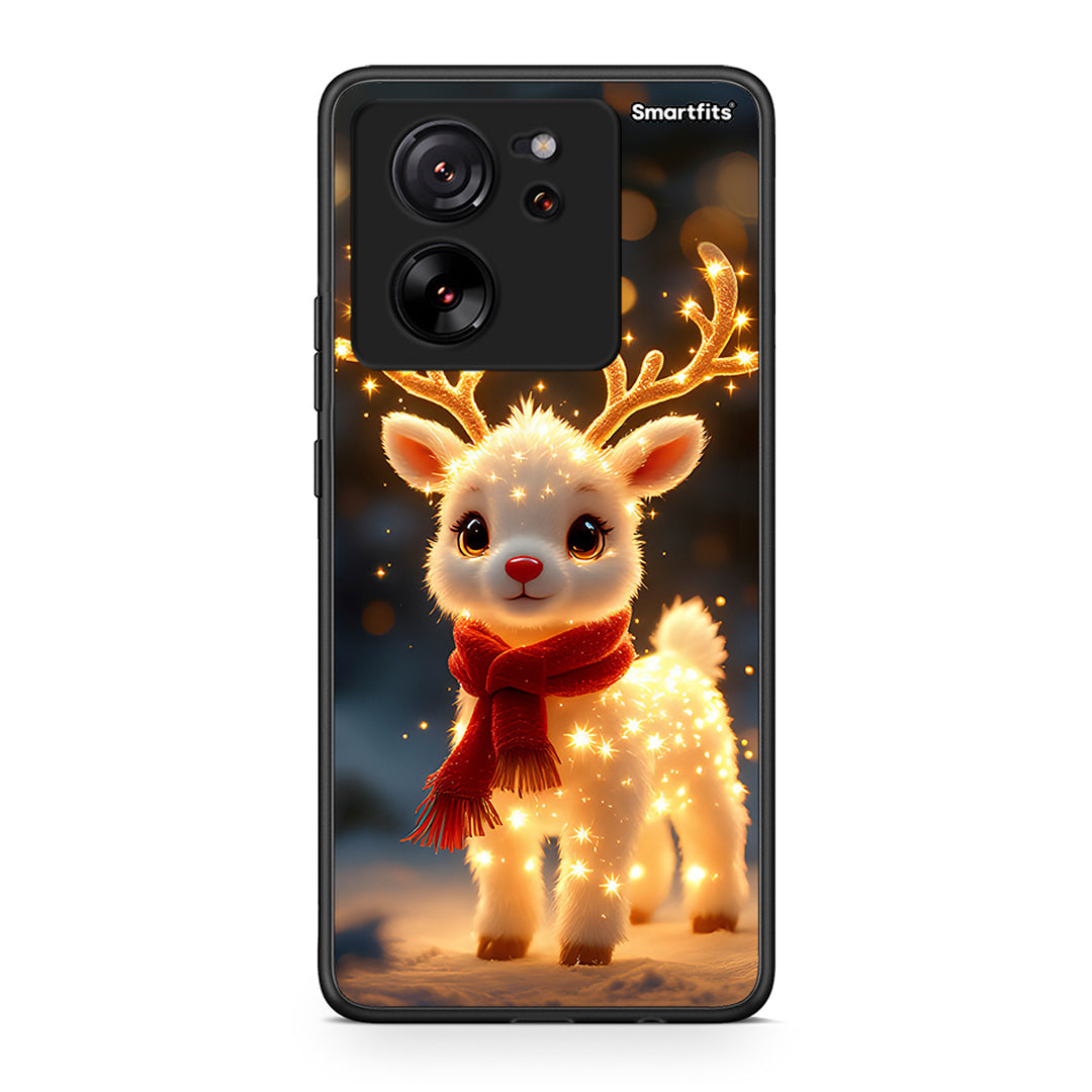 Xiaomi 13T Christmas Cutie θήκη από τη Smartfits με σχέδιο στο πίσω μέρος και μαύρο περίβλημα | Smartphone case with colorful back and black bezels by Smartfits