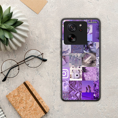 Purple Aesthetic Collage - Xiaomi 13T θήκη