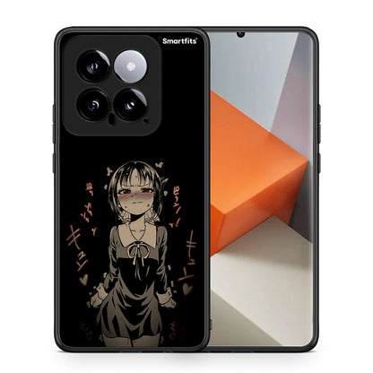 Θήκη Xiaomi 14 5G Anime Girl από τη Smartfits με σχέδιο στο πίσω μέρος και μαύρο περίβλημα | Xiaomi 14 5G Anime Girl case with colorful back and black bezels