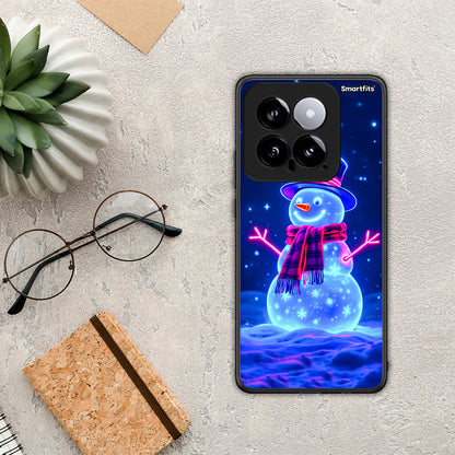 Christmas Neon Snowman - Xiaomi 14 5G θήκη