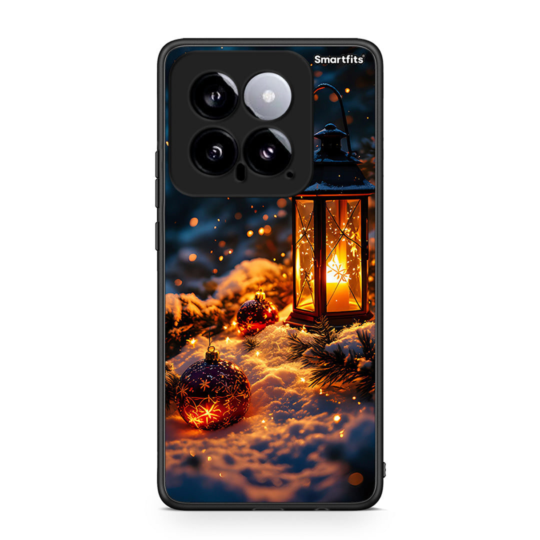 Xiaomi 14 5G Christmas Ornaments θήκη από τη Smartfits με σχέδιο στο πίσω μέρος και μαύρο περίβλημα | Smartphone case with colorful back and black bezels by Smartfits