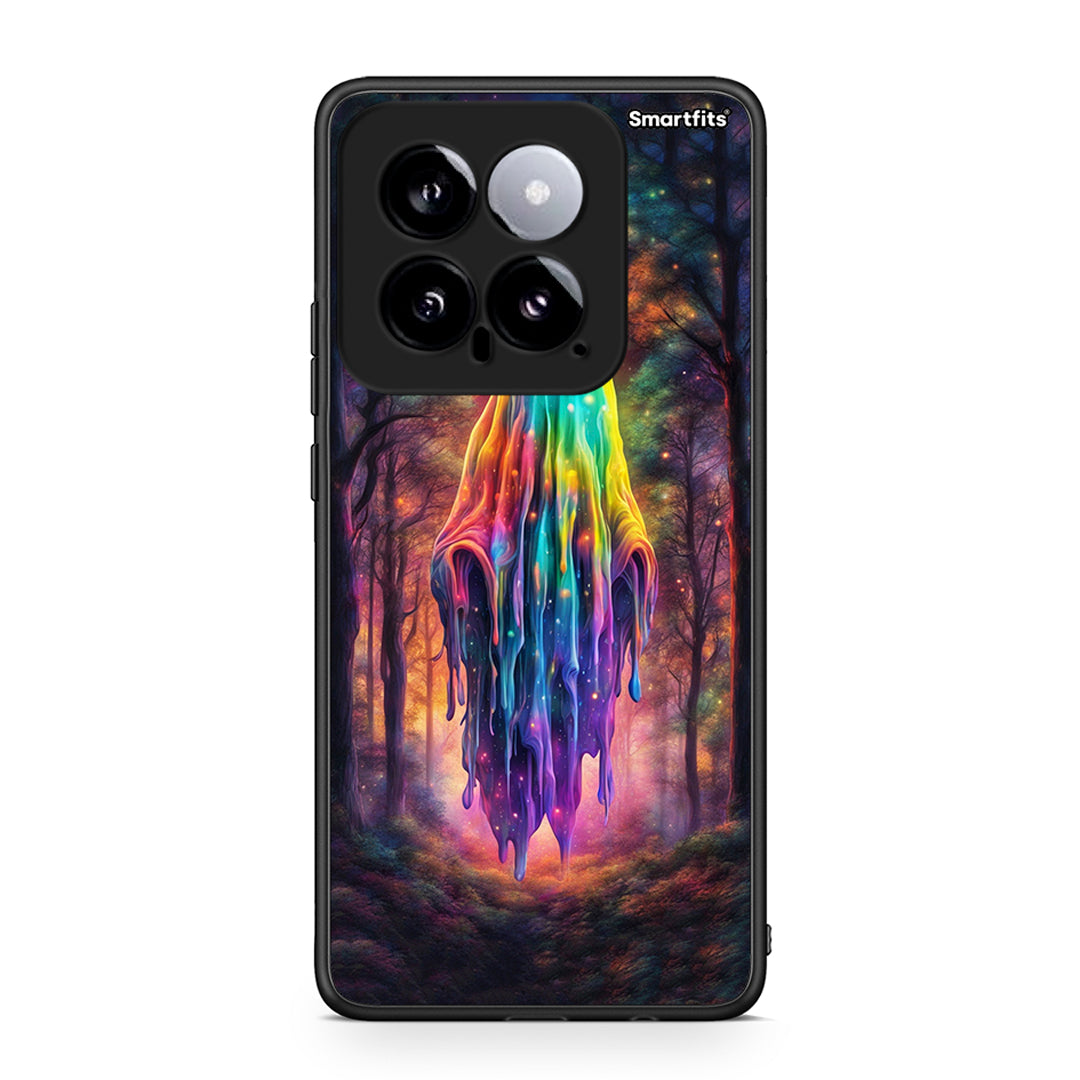 Xiaomi 14 5G Halloween Ghost θήκη από τη Smartfits με σχέδιο στο πίσω μέρος και μαύρο περίβλημα | Smartphone case with colorful back and black bezels by Smartfits