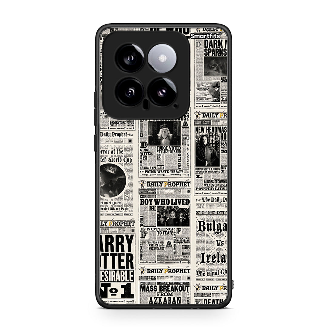 Xiaomi 14 5G Harry Paper θήκη από τη Smartfits με σχέδιο στο πίσω μέρος και μαύρο περίβλημα | Smartphone case with colorful back and black bezels by Smartfits