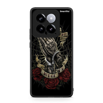 Xiaomi 14 5G Judge By God θήκη από τη Smartfits με σχέδιο στο πίσω μέρος και μαύρο περίβλημα | Smartphone case with colorful back and black bezels by Smartfits