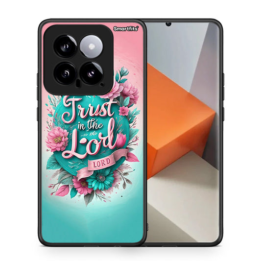 Θήκη Xiaomi 14 5G Lord Trust από τη Smartfits με σχέδιο στο πίσω μέρος και μαύρο περίβλημα | Xiaomi 14 5G Lord Trust case with colorful back and black bezels