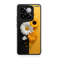 Thumbnail for Xiaomi 14 5G Yellow Daisies θήκη από τη Smartfits με σχέδιο στο πίσω μέρος και μαύρο περίβλημα | Smartphone case with colorful back and black bezels by Smartfits