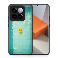 Thumbnail for Θήκη Xiaomi 14 5G Yellow Duck από τη Smartfits με σχέδιο στο πίσω μέρος και μαύρο περίβλημα | Xiaomi 14 5G Yellow Duck case with colorful back and black bezels